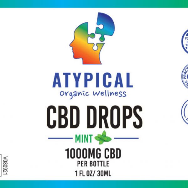 atypical organic wellness cbd drops label